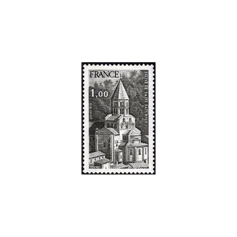 Timbre France Yvert No 1998 Eglise de saint Saturnin