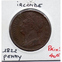 Irlande 1 penny 1822 TTB, KM 151 pièce de monnaie
