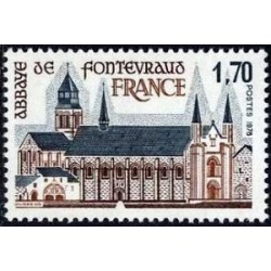 Timbre France Yvert No 2002 Abbaye de Fontevraud