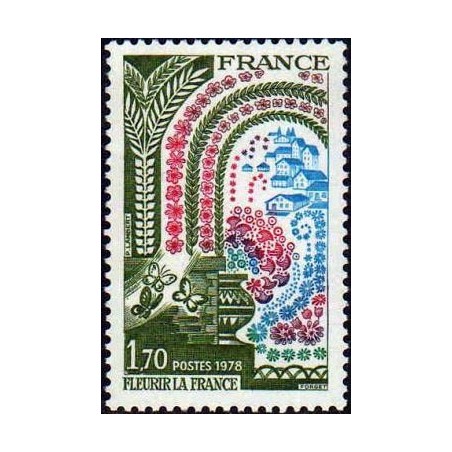 Timbre France Yvert No 2006 Fleurir la France