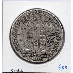 Italie Naples 100  Grana 1785 TB, KM 190 pièce de monnaie