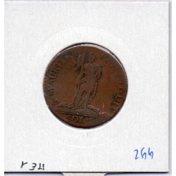 Italie Sardaigne 5 Soldi 1794 TB, KM 91 pièce de monnaie