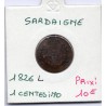 Italie Sardaigne 1 centesimo 1826 L TB, KM 125 pièce de monnaie