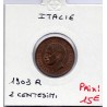 Italie 2 centesimi 1903 R Rome Sup,  KM 38 pièce de monnaie