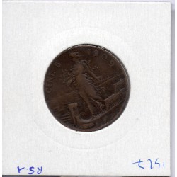 Italie 5 centesimi 1909 R Rome TTB,  KM 42 pièce de monnaie