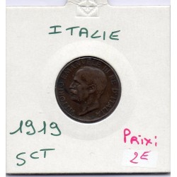 Italie 5 centesimi 1919 R Rome TTB,  KM 59 pièce de monnaie