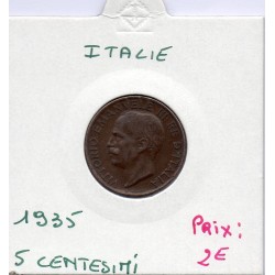 Italie 5 centesimi 1935 R Rome TTB,  KM 59 pièce de monnaie