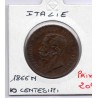 Italie 10 centesimi 1866 N Naples TTB+,  KM 11 pièce de monnaie