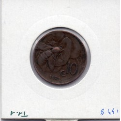 Italie 10 centesimi 1921 R Rome TTB-,  KM 60 pièce de monnaie