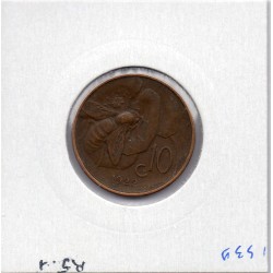 Italie 10 centesimi 1922 R Rome Sup-,  KM 60 pièce de monnaie