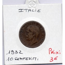 Italie 10 centesimi 1932 R Rome TTB,  KM 60 pièce de monnaie