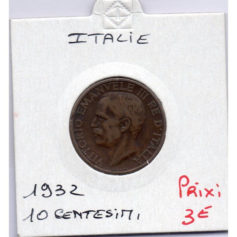 Italie 10 centesimi 1932 R Rome TTB,  KM 60 pièce de monnaie