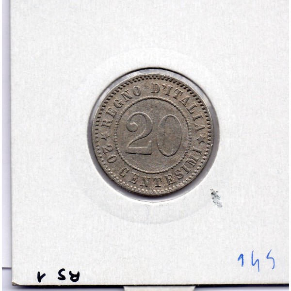 Italie 20 centesimi 1894 KB TTB,  KM 28.1 pièce de monnaie