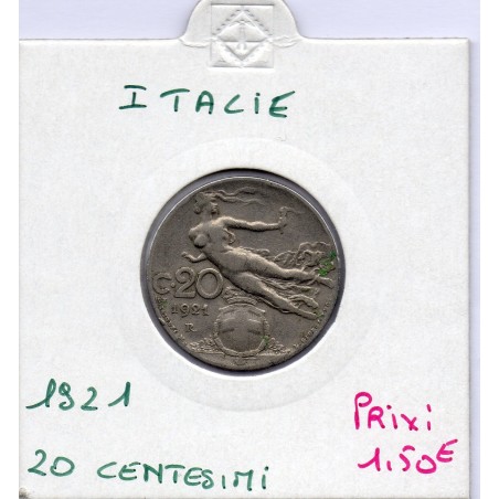 Italie 20 centesimi 1921 R TTB,  KM 44 pièce de monnaie