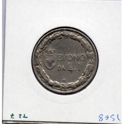 Italie 1 Lire 1924 Sup-,  KM 62 pièce de monnaie