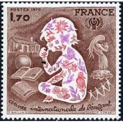 Timbre France Yvert No 2028 Année internationale de l'enfant