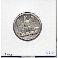 Italie 5 Lire 1930 TTB,  KM 67 pièce de monnaie