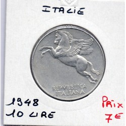 Italie 10 Lire 1948 Sup,  KM 90 pièce de monnaie