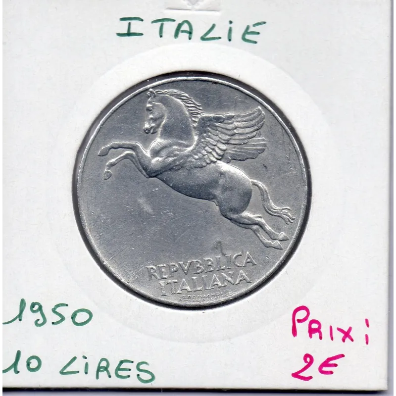 Italie 10 Lire 1950 Sup, KM 90 pièce de monnaie Italie 10 Lire 1950 Sup, KM 90 pièce de monnaie