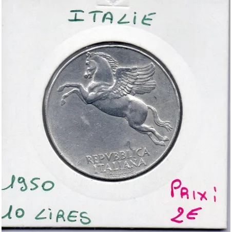 Italie 10 Lire 1950 Sup,  KM 90 pièce de monnaie