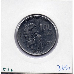 Italie 100 Lire 1979 Sup FAO,  KM 106 pièce de monnaie