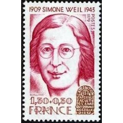 Timbre France Yvert No 2032A Simone Weil