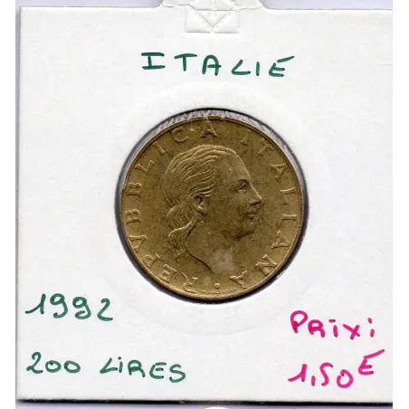 Italie 200 Lire 1992 Exposition Philatelique Sup,  KM 151 pièce de monnaie