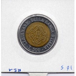 Italie 500 Lire 1993 banque d'Italie Sup,  KM 160 pièce de monnaie