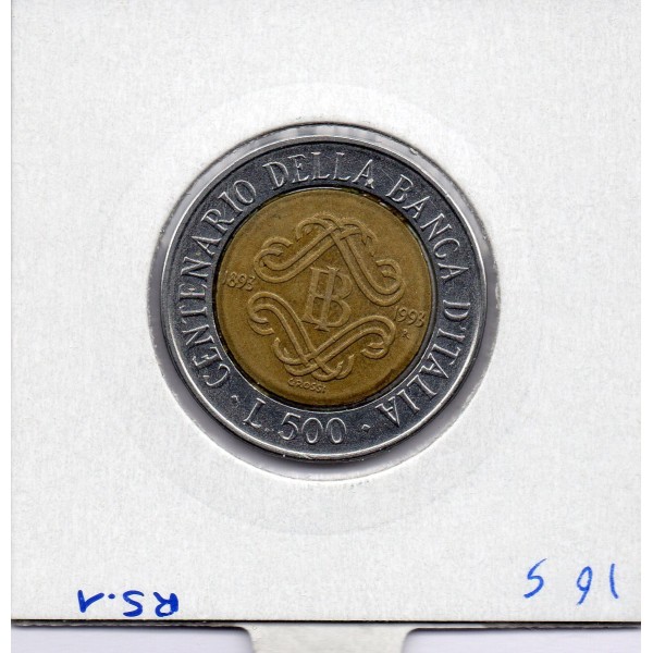 Italie 500 Lire 1993 banque d'Italie Sup,  KM 160 pièce de monnaie