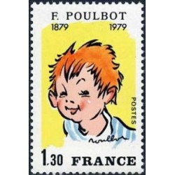 Timbre France Yvert No 2038 Francisque Poulbot