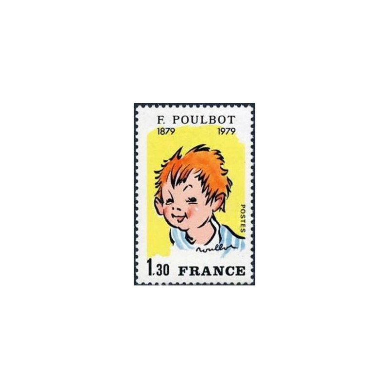 Timbre France Yvert No 2038 Francisque Poulbot