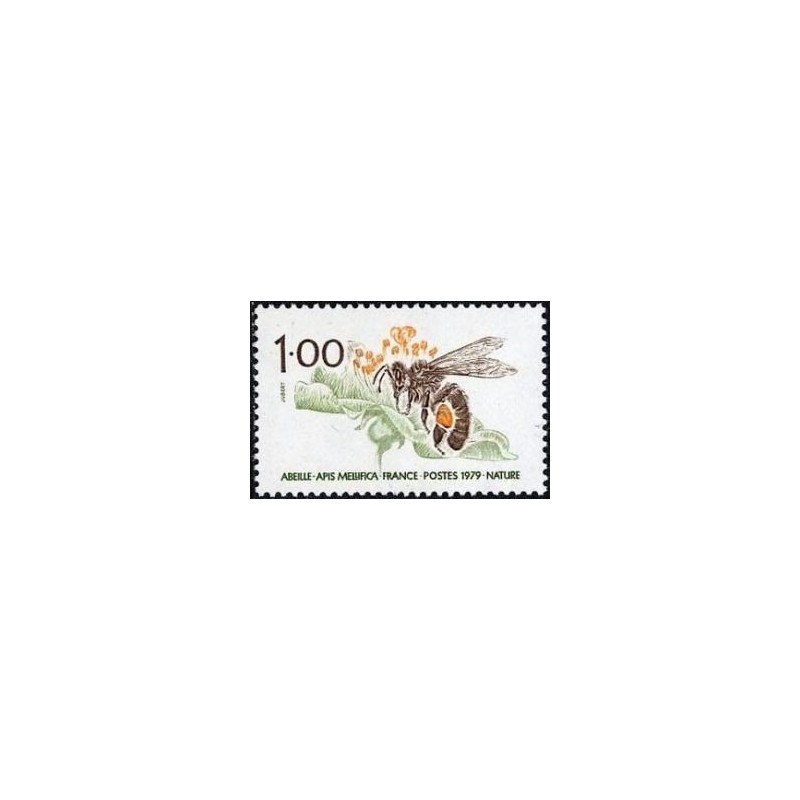 Timbre France Yvert No 2039 Abeille, protection de la nature