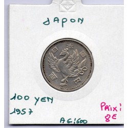 Japon 100 yen Showa an 32 1957 TTB, KM Y77 pièce de monnaie