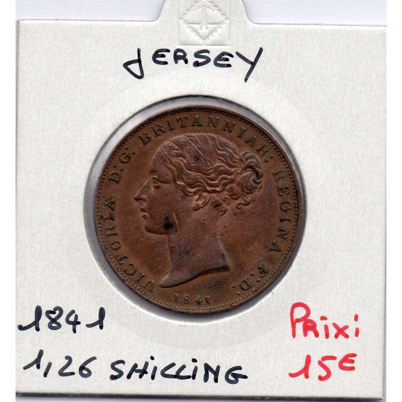 Jersey 1/26 Shilling 1841 TTB+, KM 2 pièce de monnaie