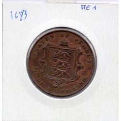 Jersey 1/26 Shilling 1841 TTB+, KM 2 pièce de monnaie