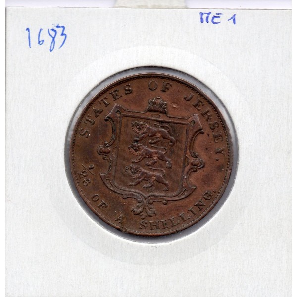 Jersey 1/26 Shilling 1841 TTB+, KM 2 pièce de monnaie