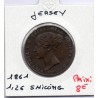 Jersey 1/26 Shilling 1861 TTB-, KM 2 pièce de monnaie