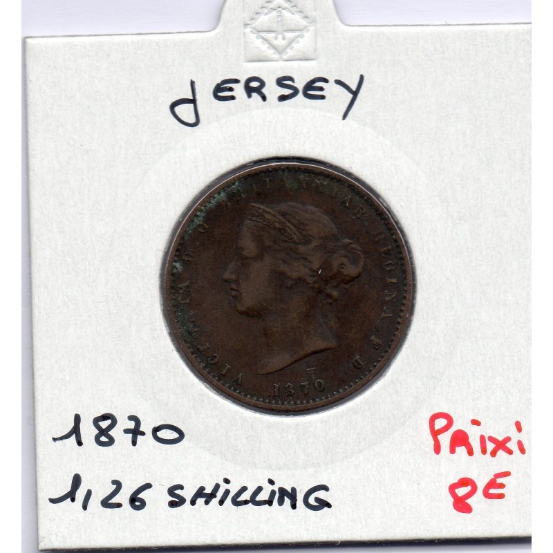 Jersey 1/26 Shilling 1870 TTB, KM 4 pièce de monnaie