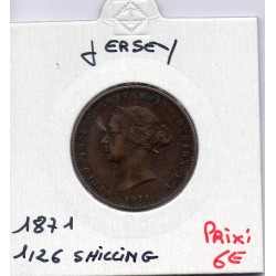 Jersey 1/26 Shilling 1871 TTB, KM 4 pièce de monnaie