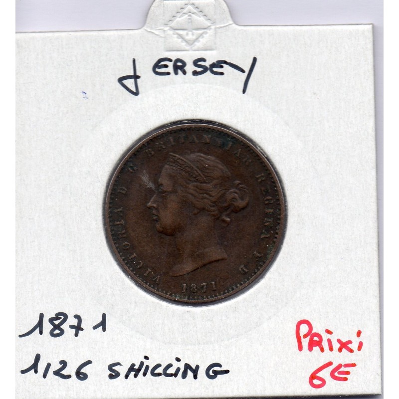 Jersey 1/26 Shilling 1871 TTB, KM 4 pièce de monnaie