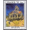 Timbre France Yvert No 2054 Vincent van Gogh, église d'Auvers-sur-Oise
