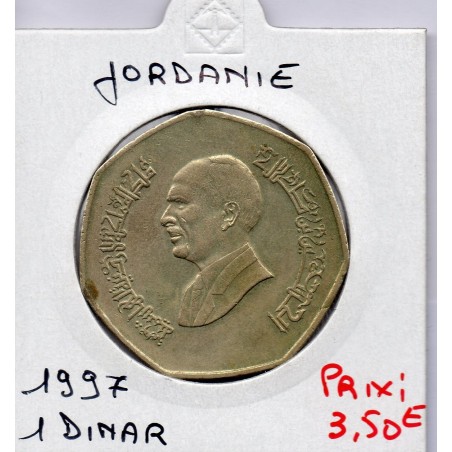 Jordanie 1 Dinar 1417 AH - 1997 TTB, KM 59 pièce de monnaie