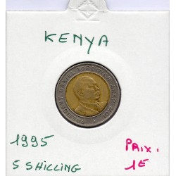 Kenya 5 shillings 1995 TTB, KM 30 pièce de monnaie