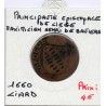 Liège Maximilien-Henri de Bavière, Liard 1660, KM 72 pièce de monnaie