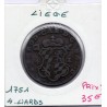 Liège Jean-Théodore de Bavière, 4 Liards 1751 TB+, KM 159 pièce de monnaie