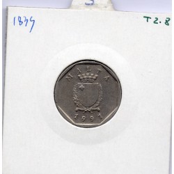 Malte 5 cents 1991 Sup, KM 95 pièce de monnaie