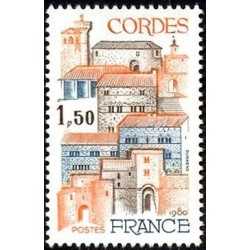 Timbre France Yvert No 2081 Bastide de Cordes