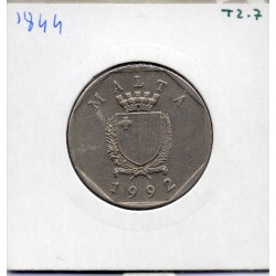 Malte 50 cents 1992 Sup, KM 98 pièce de monnaie