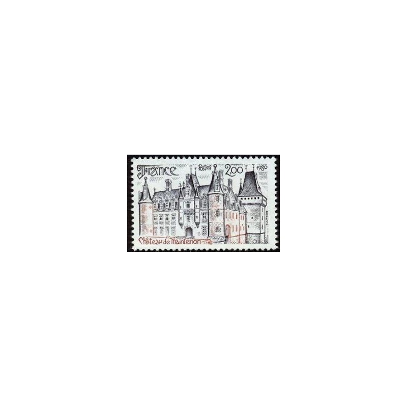 Timbre France Yvert No 2082 Chateau de Maintenon