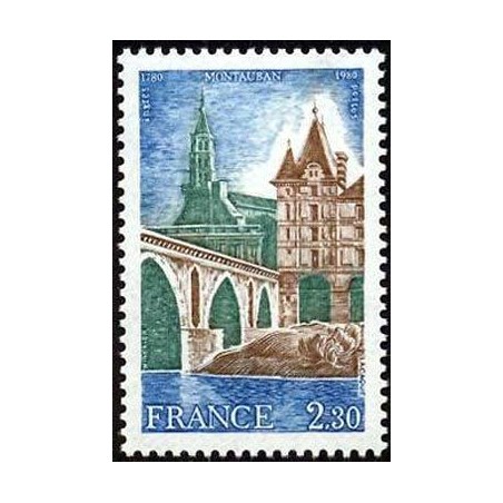 Timbre France Yvert No 2083 Montauban